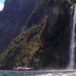ニュージーランド ミルフォードサウンドのスターリン滝